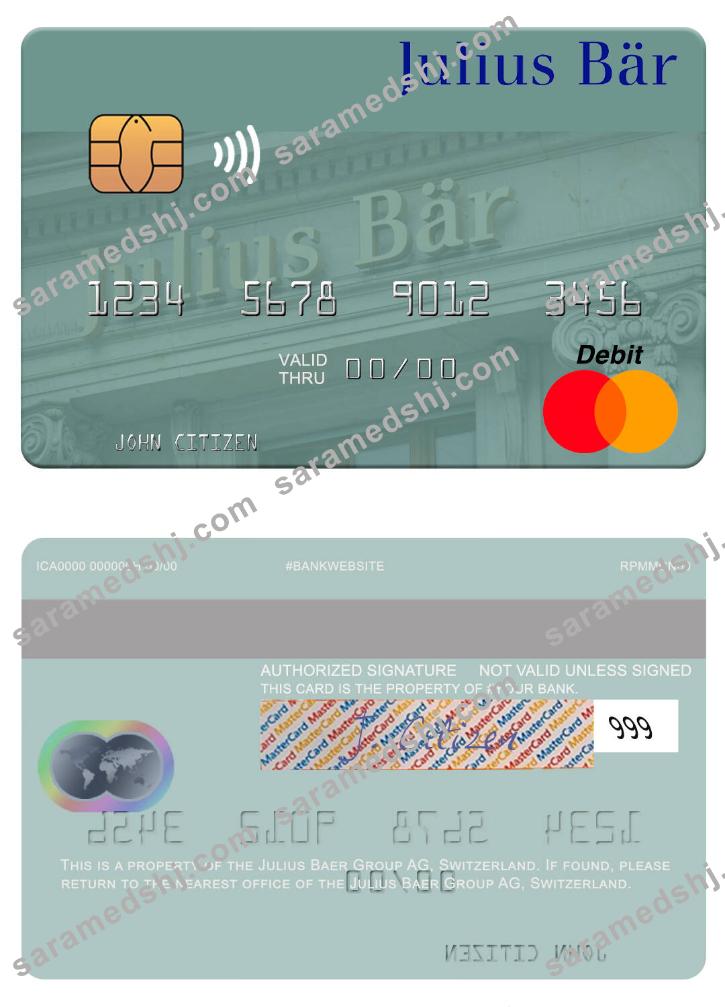 Switzerland Julius Baer Group AG mastercard